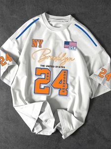 Camiseta Deportiva Vintage Personalizada Unisex 2026 para Hombre y Mujer, Corte Regular, Estilo Urbano, con Estampado de Número/Logotipo, 100% Algodón - Product Image 1
