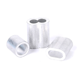 Chúng tôi loại nhôm 3/64 \ "đồng hồ cát Cáp Clip Uốn Tóc bồng Vòng tay áo mạ kẽm bề mặt với cung Xiềng Xích Dây Dây Sling làm cho chúng tôi - Product Image 4