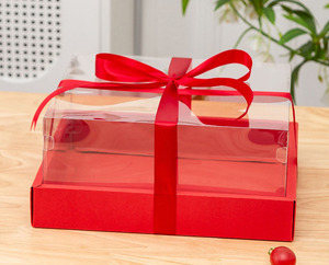 Imee Hình Chữ Nhật 12/14 Inch Đầy Màu Sắc Trái Cây Hoa Hộp Quà Tặng đưa ra Dâu Tây Trái Cây Hộp Với Nắp Rõ Ràng Cho Giáng Sinh Ngày Đảng - Product Image 1