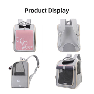 Tas Ransel Hewan Peliharaan yang Bernapas, Ruang Luas, Bahan Oxford, untuk Jalan-jalan, Kunjungan Dokter Hewan, dan Perjalanan Darat - Product Image 3