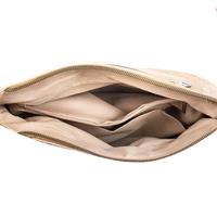 Tas pinggang kork motif cetak kompartemen zip ganda bisa dipakai tas pinggang selempang tas dada