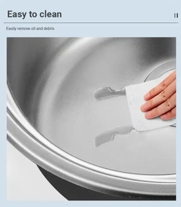 Lavabo fantaisie circulaire en acier inoxydable <span class=keywords><strong>Prix</strong></span> au Pakistan Argent OEM Évier de cuisine rond moderne en acier inoxydable - Product Image 6