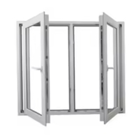 Französische Schalldichte PVC-Fenster Maßgefertigte Moderne Kunststofffenster Villa Winddichte UPVC-Fenster