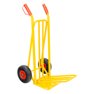 Chariot d'entrepôt / Chariot à sacs avec pelle pliable, roues pneumatiques, jantes en plastique - Product Image 4