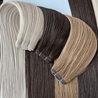 Extensions de cheveux Starose Hair, cheveux humains vierges européens Remy, machine à double trame, extensions de cheveux teintes en queue de cheval