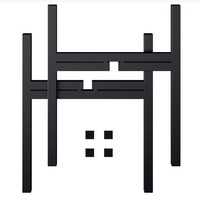 Support de pot de fleurs en fer forgé de style américain moderne, sur pied, pour balcon, multifonctionnel, pliable, design démontable