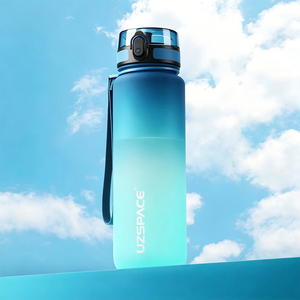 Botella Deportiva Personalizada de 1000 ml, Libre de BPA, con Degradado de Color, Fabricada con Tritán Ecológico, Unisex, para Fitness, Ejercicio y Motivación - Product Image 1