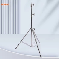 Kdbao - Trípode de Fotografía Profesional de Acero Inoxidable de 2 Metros, Ajustable y Portátil, con Luz Estroboscópica para Estudio y Softbox