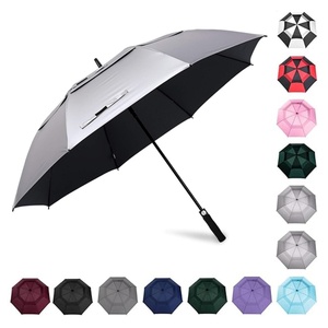 Promotion UV Protect Heavy Duty Thick Fiberglass Ribs 38 Inches Waterproof Wind Vent Portable 2 Person Golf <b>Umbrella</b> - Product Image 1