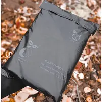 사용자 정의 디자인 블랙 큰 친환경 compostable 소포 익스프레스 배송 가방 폴리 우편물 우편 생분해 성 우송료 가방
