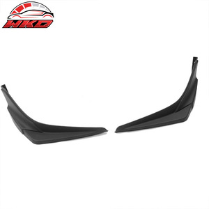 Lèvre de pare-chocs avant compatible avec Honda Civic 2019-2021, style Modulo, séparateur latéral noir mat, pièces auto de haute qualité, kit carrosserie - Product Image 4