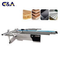 Scie à panneaux à table coulissante 5,5 kW, machine à découper le bois, haute précision, multifonction, coupeur de panneaux à angle inclinable pour meubles
