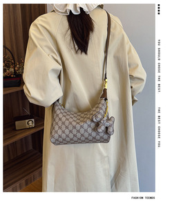 <span class=keywords><strong>Sac</strong></span> bandoulière rétro grande capacité, personnalisé, décontracté, avec large sangle, imprimé et tendance - Product Image 6