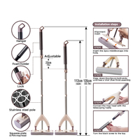Masthome Roman rouleau éponge tête d'eau squeeze plancher plat nettoyage facile vadrouille et seau ensemble pour cuisine chambre nettoyage