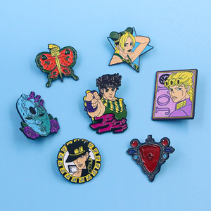 เข็มกลัดการ์ตูนอุปกรณ์ตกแต่งเข็มกลัดอะนิเมะการผจญภัยที่แปลกประหลาดของ <span class=keywords><strong>Jojo</strong></span> - Product Image 4