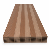 Revêtement de terrasse WPC moderne de qualité supérieure, antidérapant, imperméable, anti-UV, grain de bois 3D, pour extérieur, jardin, patio, cour, parc
