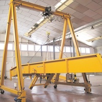 Grue portique électrique compacte de 1 à 5 tonnes (4 tonnes) avec moteur et boîte de vitesses, télécommande, palan à câble, mobile et portable pour usage extérieur