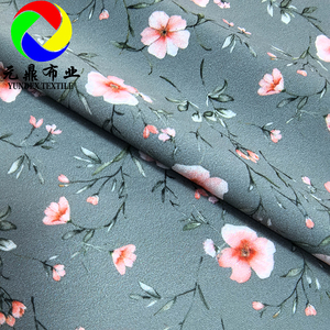 Venta al por mayor 100% poliéster Floral Cey Airflow tela impresa digital personalizada Cey crepé tela arrugada <span class=keywords><strong>para</strong></span> vestido de mujer - Product Image 4