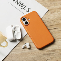 Protection quotidienne pratique Nouveau design Etuis de téléphone de luxe en cuir véritable à couverture complète pour iPhones