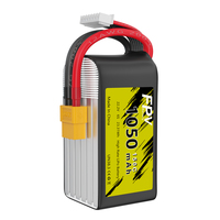 Batterie LiPo semi-solide TATTU 22,2V 1050mAh 150C 6S1P à décharge rapide 300 cycles avec connecteur XT60 pour drone FPV et voiture RC CE