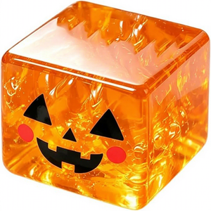 Boîte mystère Halloween : Cube de paillettes Squishy, Jouet anti-stress à presser (Fantôme, Citrouille, Œil) – Cadeau pour enfants, idéal pour la détente des fêtes, vente en gros - Product Image 3