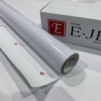 Rouleau de vinyle auto-adhésif PVC blanc brillant/mat imprimable pour affiches et supports d'impression