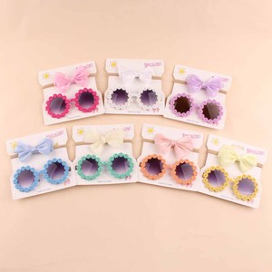 Juego de diademas de nailon para bebé, diademas suaves sin costuras para bebés, lazos grandes, accesorios para el cabello para niñas pequeñas, para recién nacidos - Product Image 2