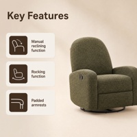 Fauteuil inclinable à bascule manuel