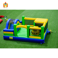 Jeux gonflables de terrain de jeu de videur de trampoline de location de partie pour des enfants et la taille adulte 10*6m/inflables