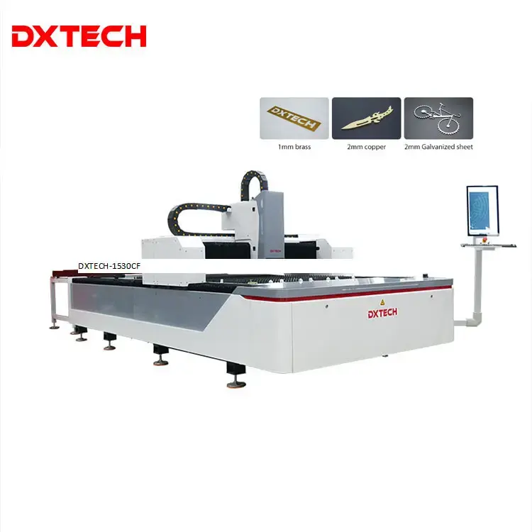 Tiết kiệm chi phí CNC kết hợp sợi và máy cắt Laser CO2 cho máy móc kỹ thuật cho cả máy cắt gỗ kim loại và phi kim loại