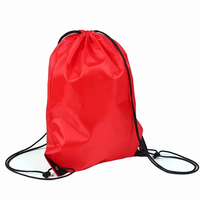 Sac à dos à cordon en gros, impression personnalisée, polyester 420D, sac de sport à cordon pour le sport, la randonnée et les voyages