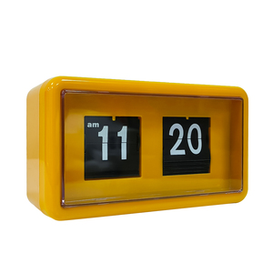 모던한 사각형 디자인 플라스틱 자동 뒤집기 달력 탁상 시계 - Product Image 5