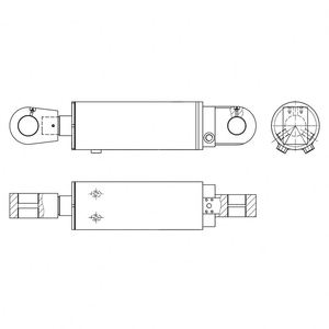 Pompe hydraulique bibo personnalisée à double effet pour levage de charges lourdes, pour bras de crochet de camion, avec roulement pour système hydraulique - Product Image 3