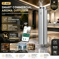 Diffuseur de parfum commercial sur pied, machine intelligente à commande WiFi par application, nébuliseur d'arômes sans eau pour hall d'hôtel, bureau