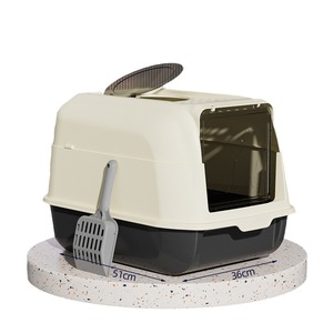 Large Extra-Large Fully Enclosed <b>Cat</b> Litter <b>Box</b> - Drawer Top-Entry Deodorizing Splash-Proof - Product Image 1