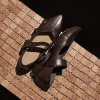 RLT 2026 Chaussures plates pour femmes, style designer super populaire, à bout pointu, avec boucles souples, rivets et semelle confortable