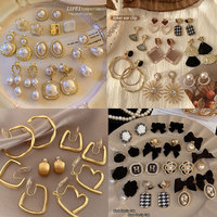 Premium perle oreille Clips femme moustique bobine disque rétro oreille boucles d'oreilles suspendues boucles d'oreilles à franges commerce extérieur bijoux en gros