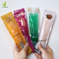 Sacs d'emballage en gros biodégradables thermoscellables en plastique pour bâtonnets de glace, tubes de crème glacée et sucettes glacées avec fermeture zip