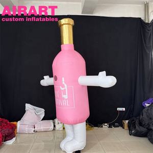 Costume de <span class=keywords><strong>bouteille</strong></span> gonflable rose, décoration publicitaire Costume de <span class=keywords><strong>bouteille</strong></span> de <span class=keywords><strong>champagne</strong></span> gonflable pour costume adulte - Product Image 3