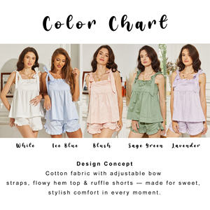 FUNG 8011 Completo Estivo da Donna Bianco ed Elegante, Due Pezzi, 100% Cotone, Pigiama da Signora - Product Image 4