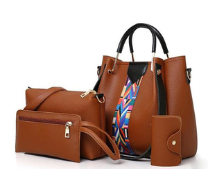 Juego de 4 Bolsos de Mano para Mujer, Bolsos de Mensajero de Moda, Bolso de Hombro de Cuero PU, Bolso de Compras Casual para Mujer - Product Image 3