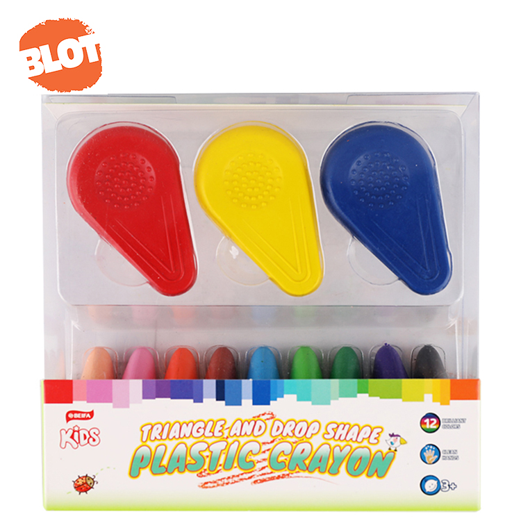 BLOT BRCY00012, детские игрушки треугольной и каплевидной формы, набор карандашей с флуоресцентными камнями