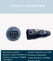Nouvel adaptateur de charge sans fil Type 2 vers Tesla EV, adaptateur 32A NACS Plug vers connecteur femelle 62196, convertisseur
