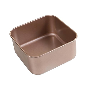 High Performance Square Gold Carbon Steel Deep <b>Baking</b> Pan Nonstick Oven Bakeware Space Saving Dishwasher Safe Cake <b>Tray</b> Heat - Product Image 1