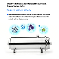 Système de filtration d'eau OEM lavable multi-sources en PVDF, purificateur d'eau pour eau tourbeuse de puits