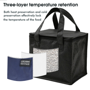 Biểu Tượng Tùy Chỉnh Có Thể Gập Lại Cách Điện Bọt Vải Túi Lạnh Thực Phẩm Giao Hàng Phục Vụ Nguồn Cung Cấp Không Thấm Nước Tote - Product Image 3