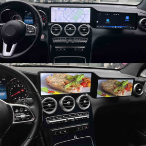 วิทยุติดรถยนต์ระบบ Android 13 หน้าจอคู่ ขนาด 12.3 นิ้ว พร้อม GPS และ CarPlay สำหรับรถยนต์ Mercedes Benz C GLC Class W205 ปี 2015-2022 ระบบ NTG 5.0 5.5 6.0 - Product Image 4