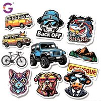 Autocollant en vinyle PVC découpé sur mesure, résistant à l'eau et aux UV, pour logo, ordinateur portable, bouteille d'eau, scrapbooking, dessin animé, autocollants personnalisés