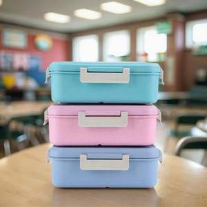 ชุดกล่องข้าวไร้สาร BPA เป็นมิตรต่อสิ่งแวดล้อมสำหรับเด็กนักเรียน - Product Image 1