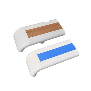 Embout de main courante mural en aluminium avec bande de caoutchouc pour rampes d'escalier, design minimaliste, résistant à la rouille - Product Image 5